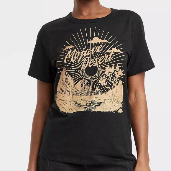 Zoe + Liv Tshirt Mojave Desert Black Size Medium - Picture 5 of 6
